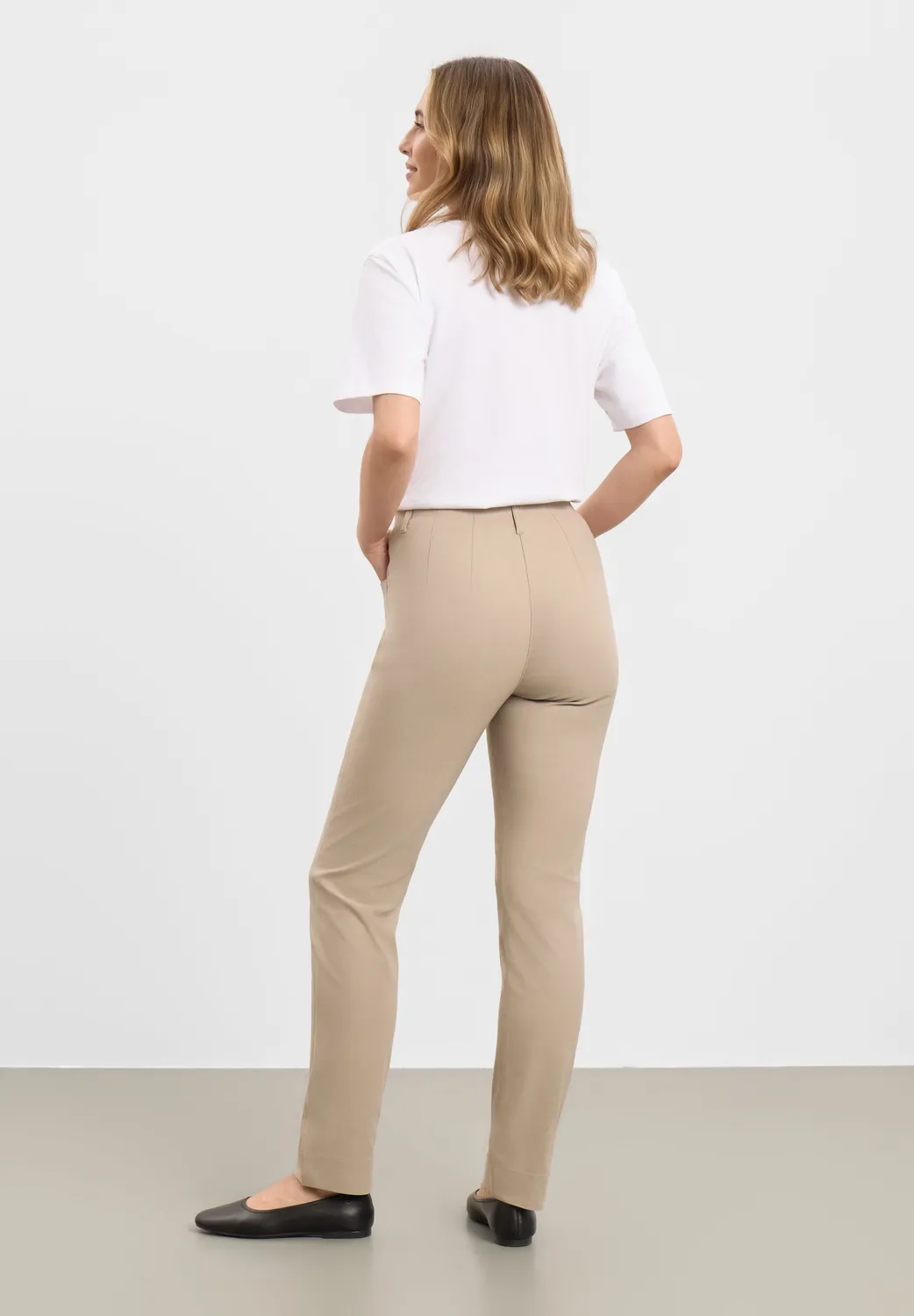 Laurie Kelly Regular ML damesbroek Clay stretch viscose