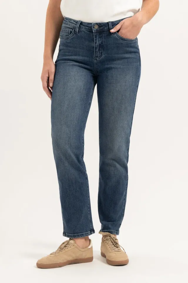 Florez Bond Straight jeans Sea Blue rechte pijp