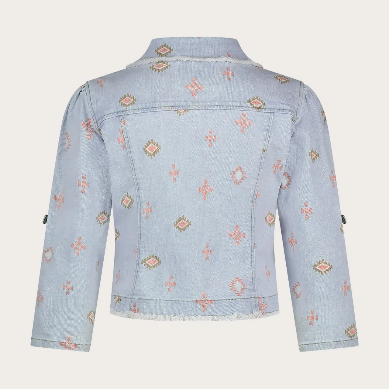 Florez Zaza Aztec spijkerjas Aztec Print driekwart
