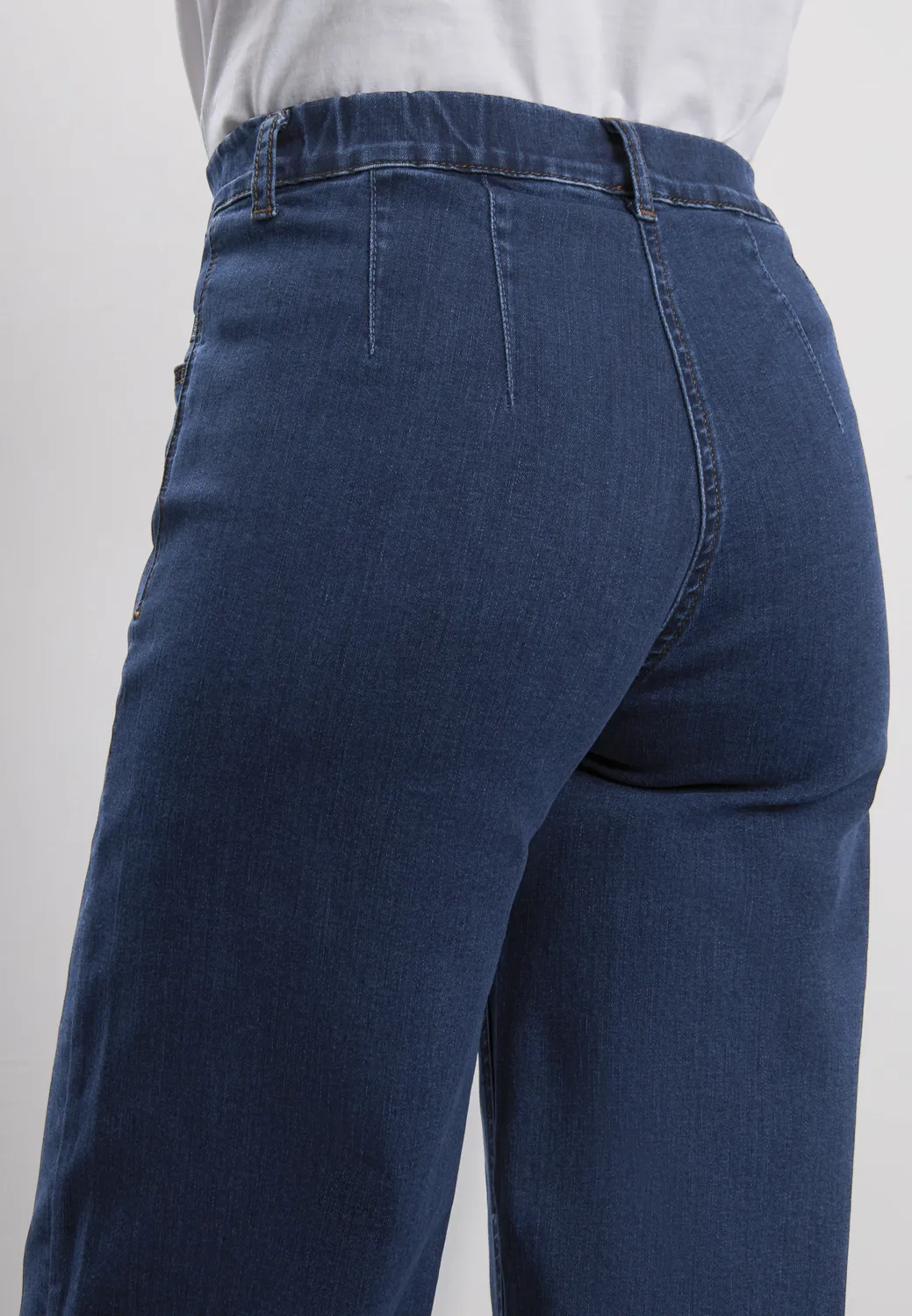 Laurie Donna Loose SL 101073 damesjeans Dark Blue Denim stretch