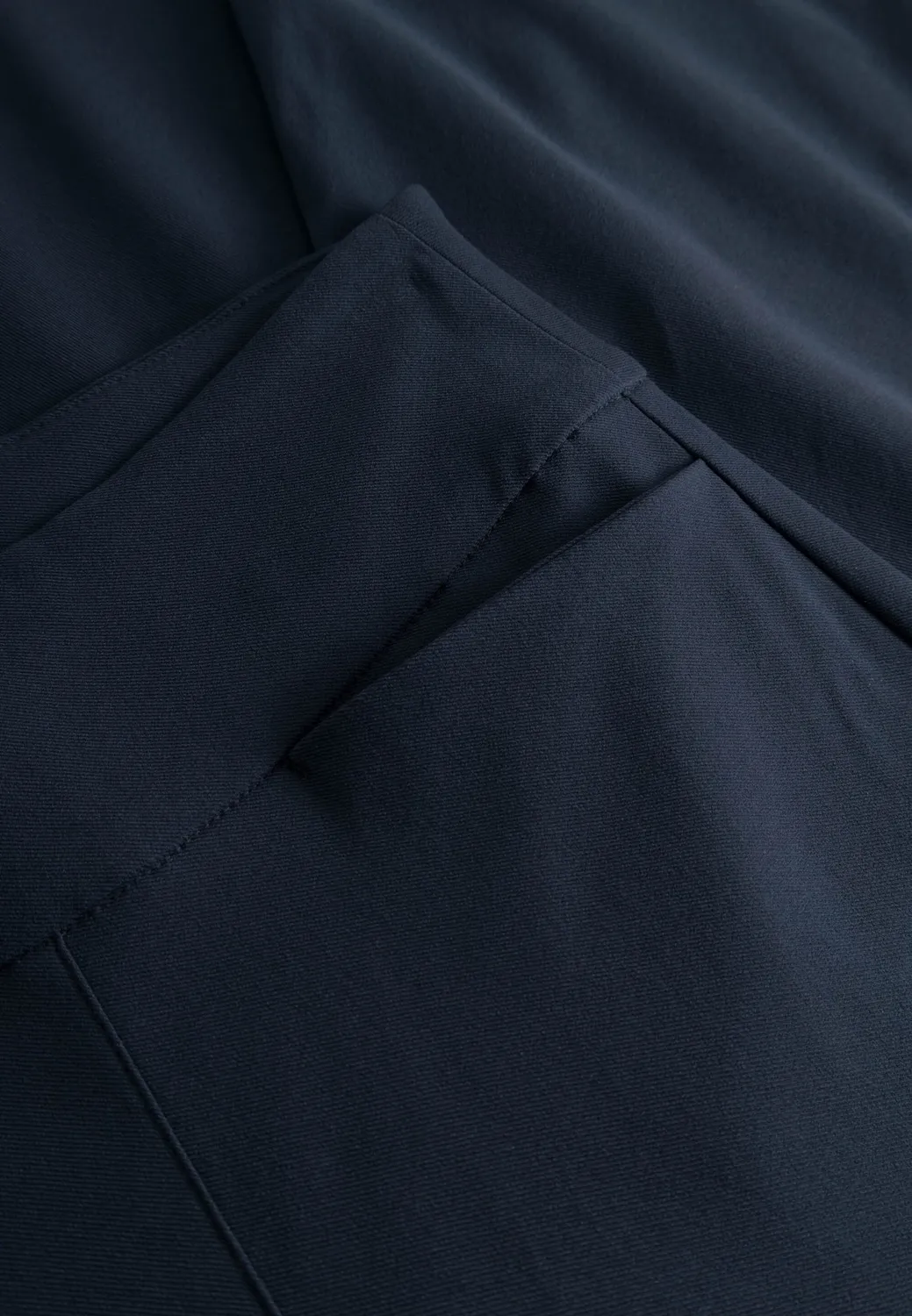 Laurie Thea Straight ML broek navy hoge taille