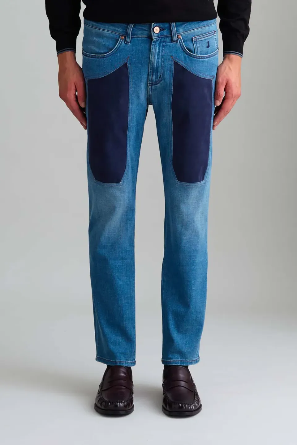 Jeckerson James skinny jeans lichtblauw alcantara