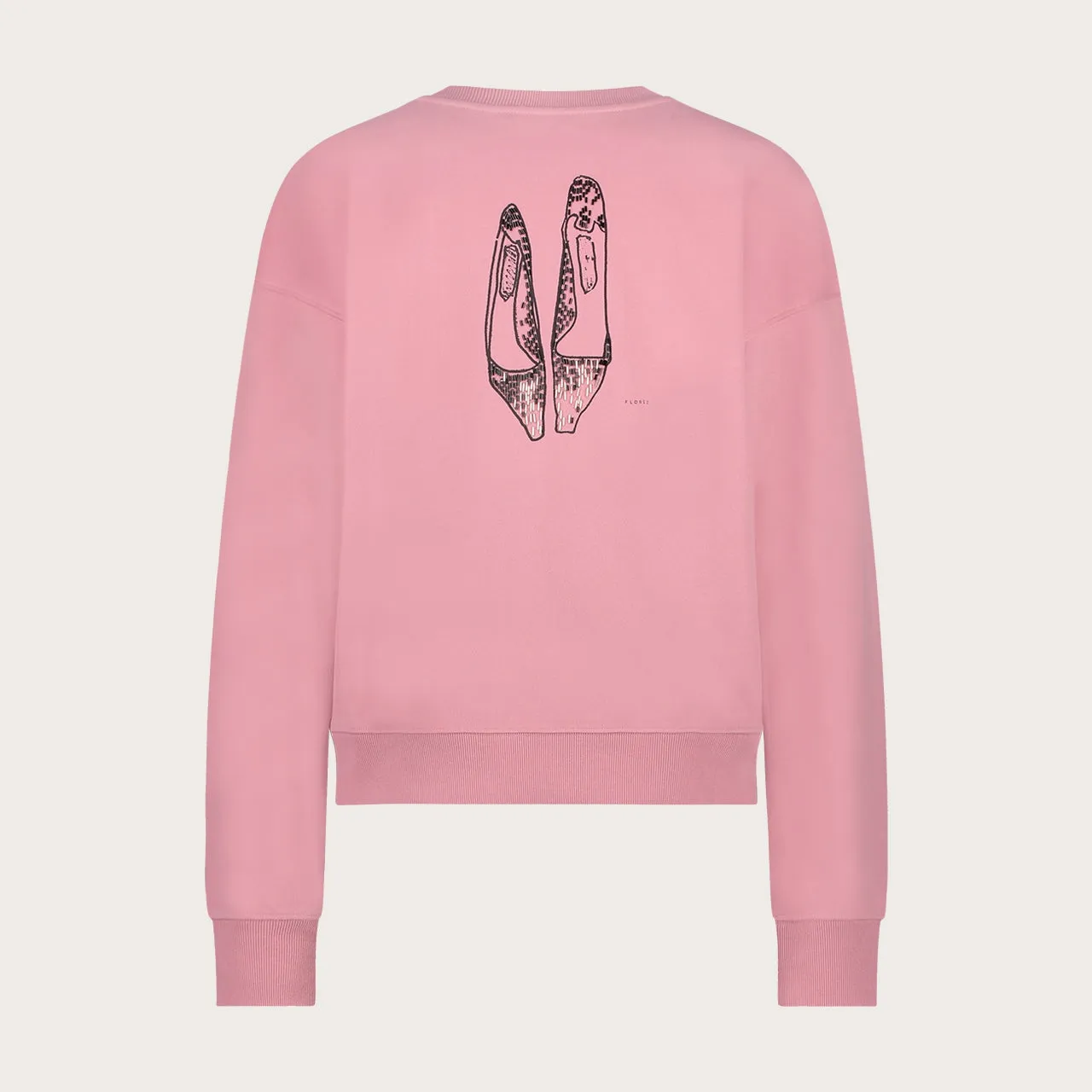 Florez Jolie sweater lichtroze katoen