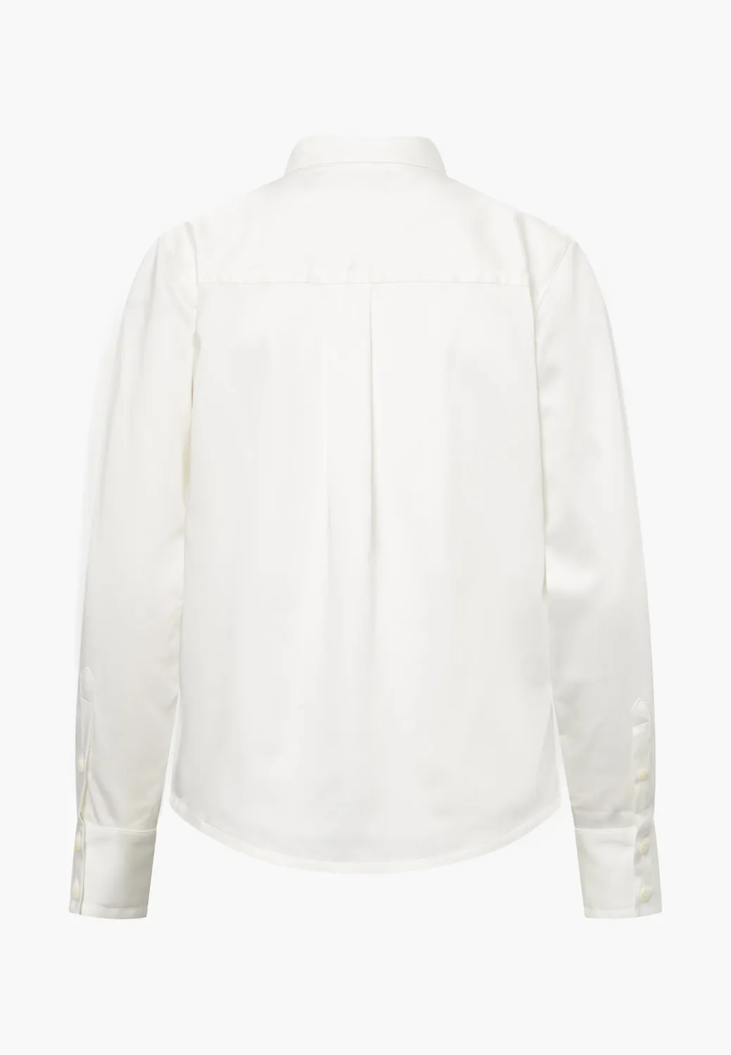 Laurie Valerie Plain overhemd wit lange mouw lyocell