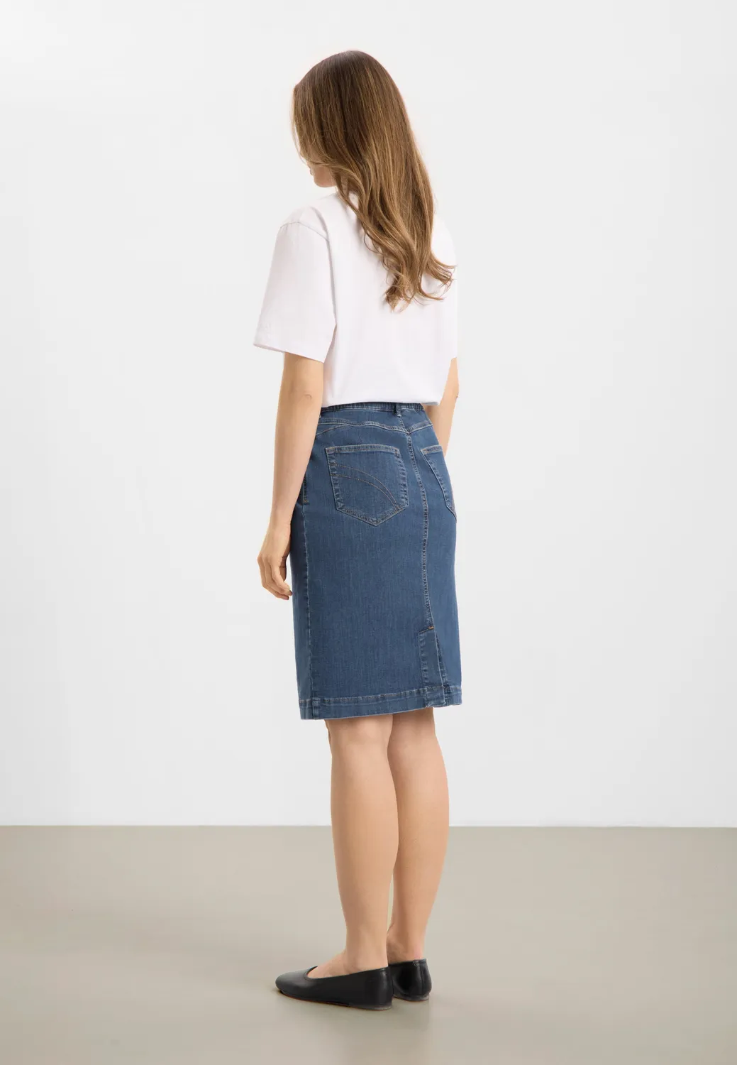 Laurie Susanna 62 cm rok Blue Denim stretch