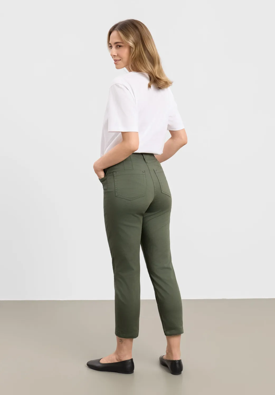 Laurie Piper Pure Regular CL broek evergreen
