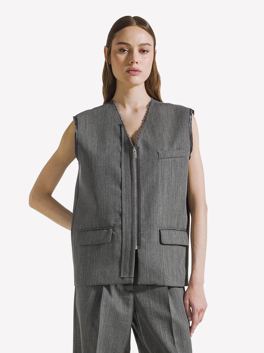 Nine In The Morning Marzia MRZ01 gilet kette wol