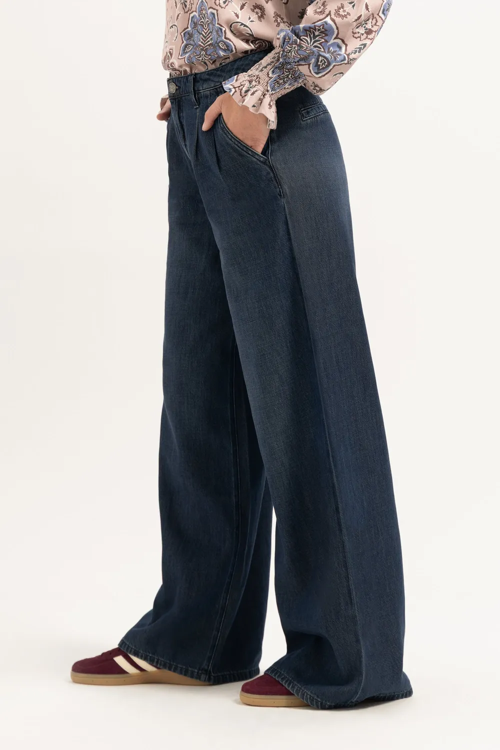 Florez Gina Loose jeans Indigo Blue wijd