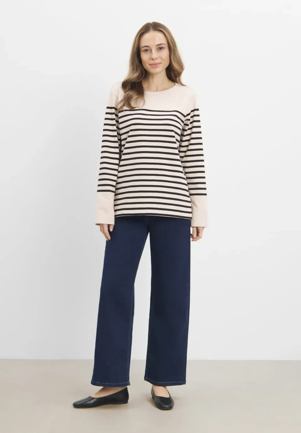 Laurie Gabrielle Breton Shirt LS trui Black Birch Stripe