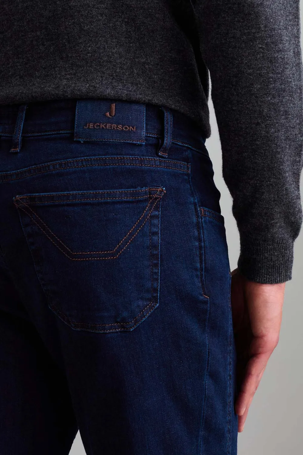 Jeckerson John Toppa jeans middenblauw slim fit