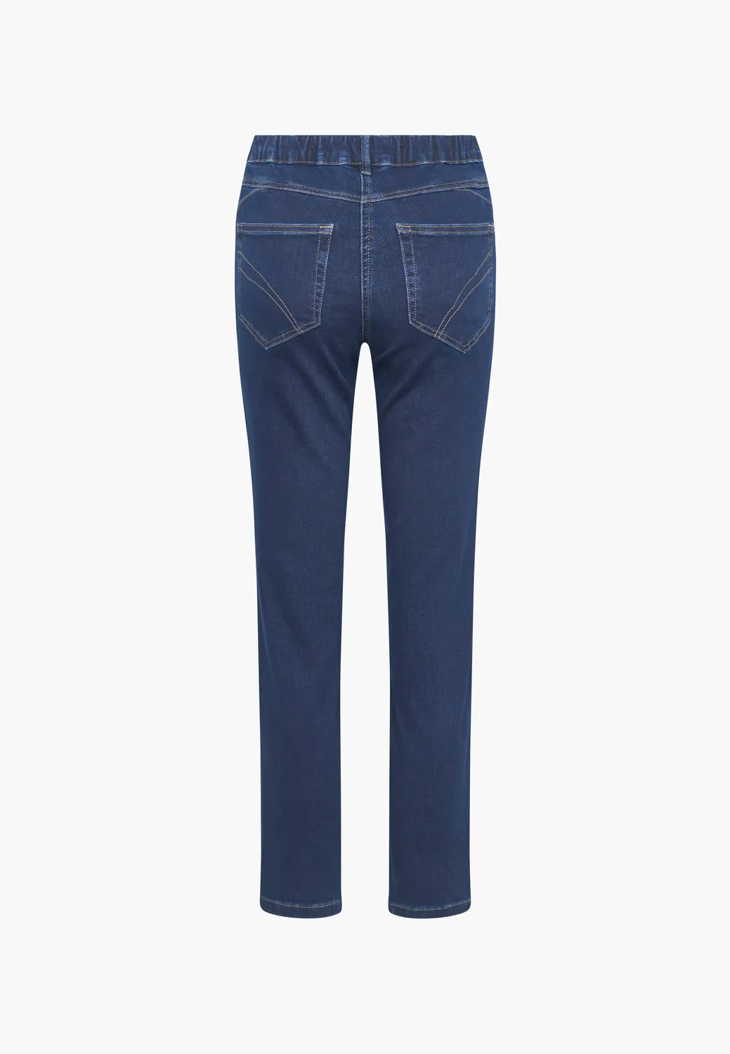 Laurie Hannah Regular XSL jeans dark blue denim kort