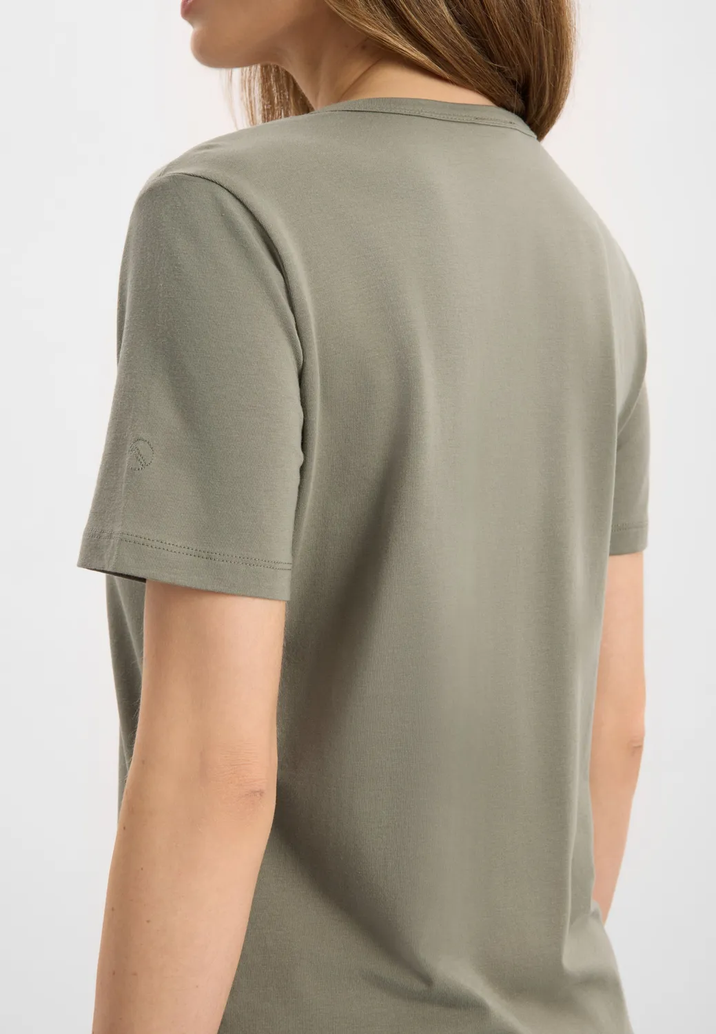 Laurie Amanda T-Shirt SS T-shirt Khaki modal