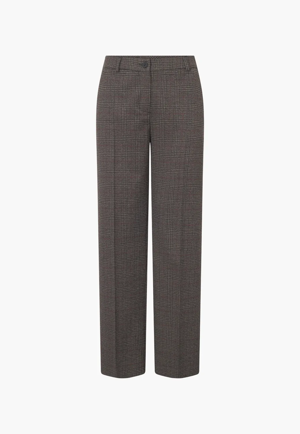 Laurie Judy Straight ML damesbroek black check ruit