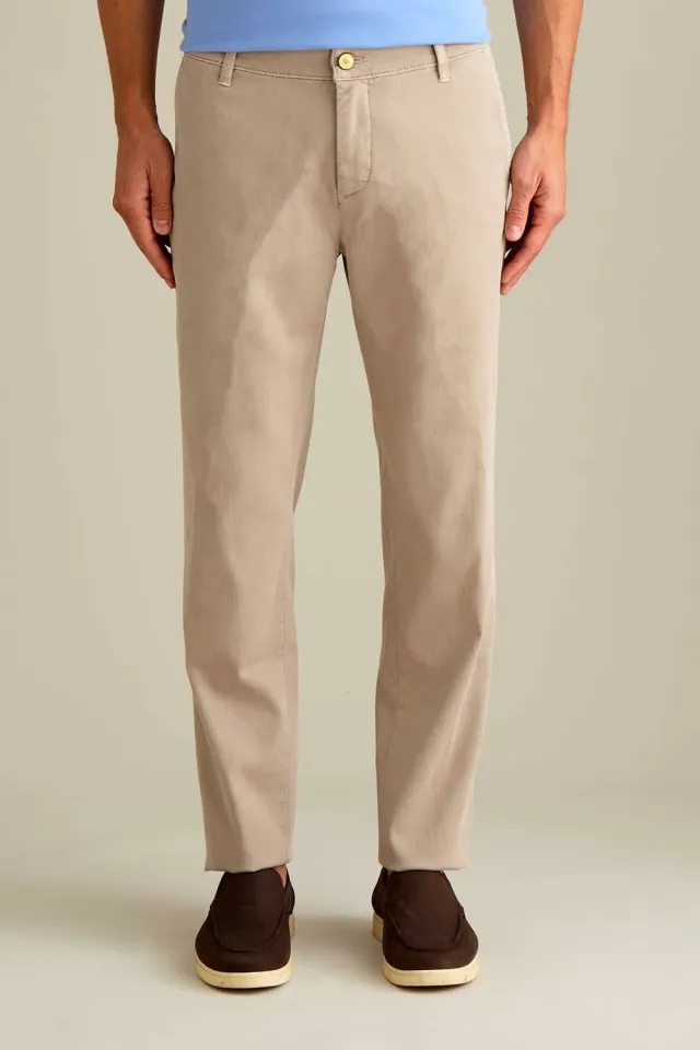 Jeckerson Jack slim fit chino beige cement