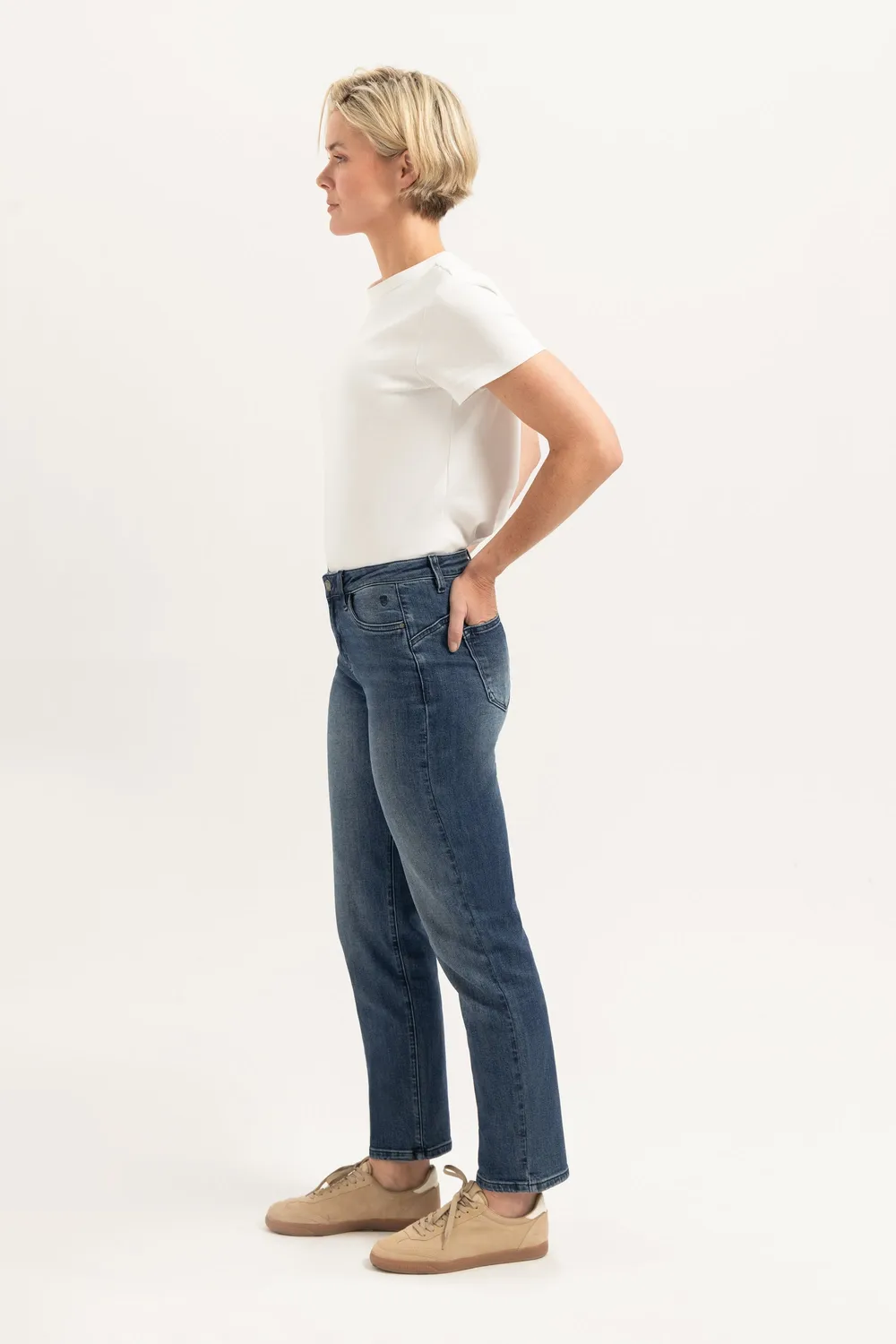 Florez Bond Straight jeans Sea Blue rechte pijp