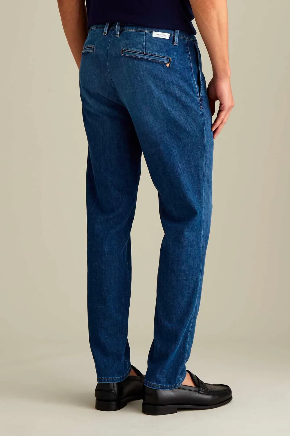 Jeckerson Jack Chino jeans blauw slim fit denim