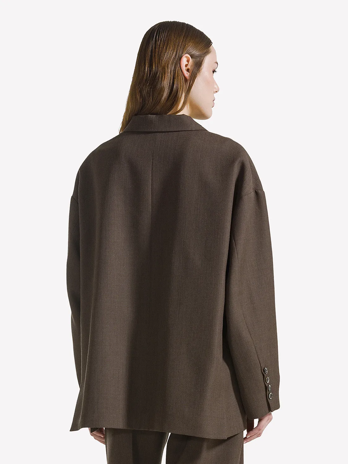 Nine In The Morning Tecla TCL12 blazer legno wol oversized