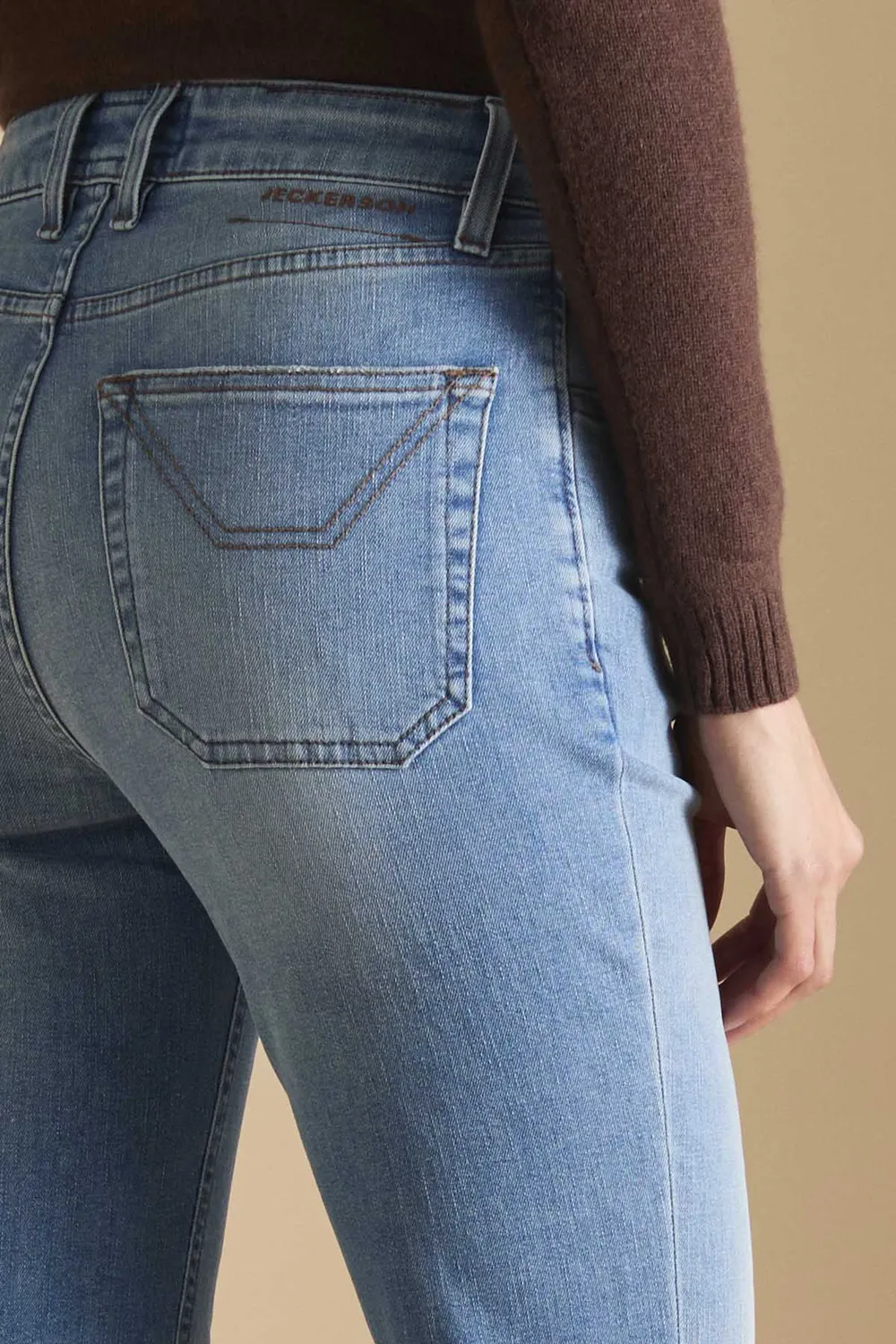 Jeckerson Janelle flared jeans lichtblauw dames