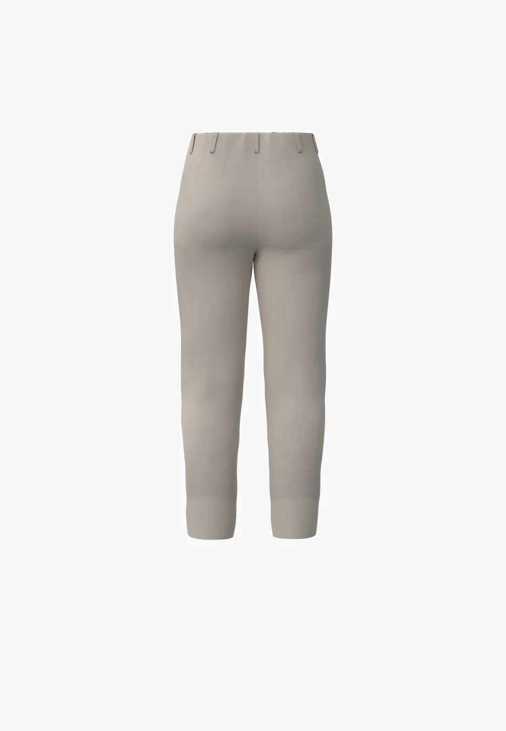 Laurie Elizabeth Slim CL broek Grey Sand cropped stretch