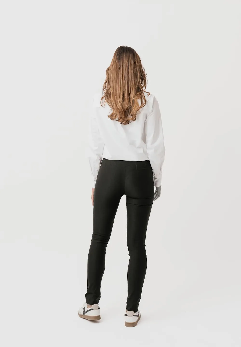 Laurie Vicky Slim ML broek Black stretch