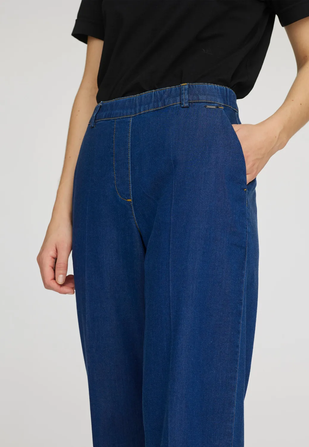Laurie Phoebe Loose CL jeans Medium Blue Denim cropped