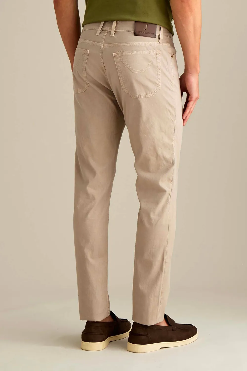 Jeckerson Jordan broek beige cemento slim fit