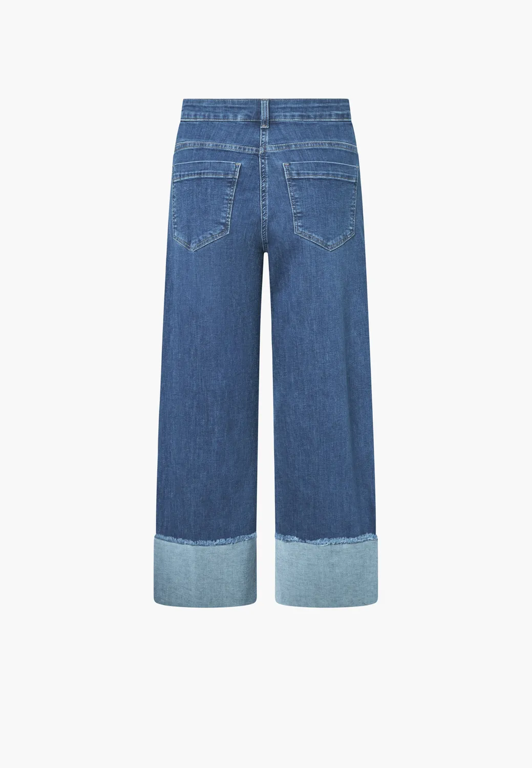 Laurie Carol Turn-up Loose jeans Washed Blue Denim