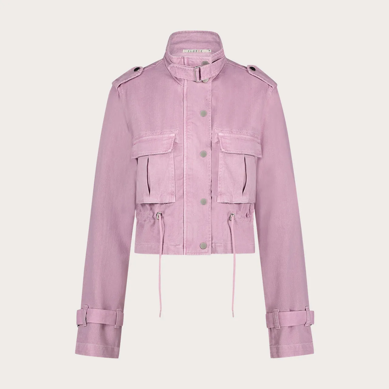 Florez Seven spijkerjack paars cropped taille