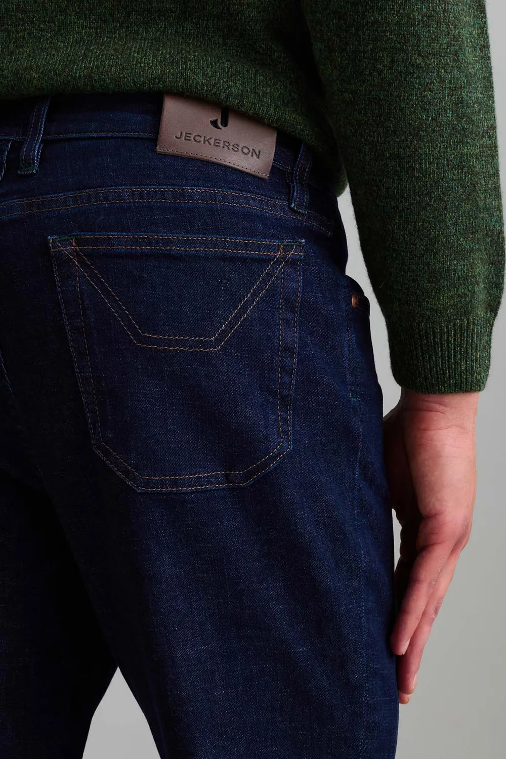 Jeckerson John jeans slim fit donkerblauw stretch