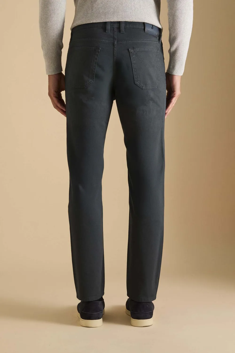Jeckerson James skinny broek nachtblauw gabardine