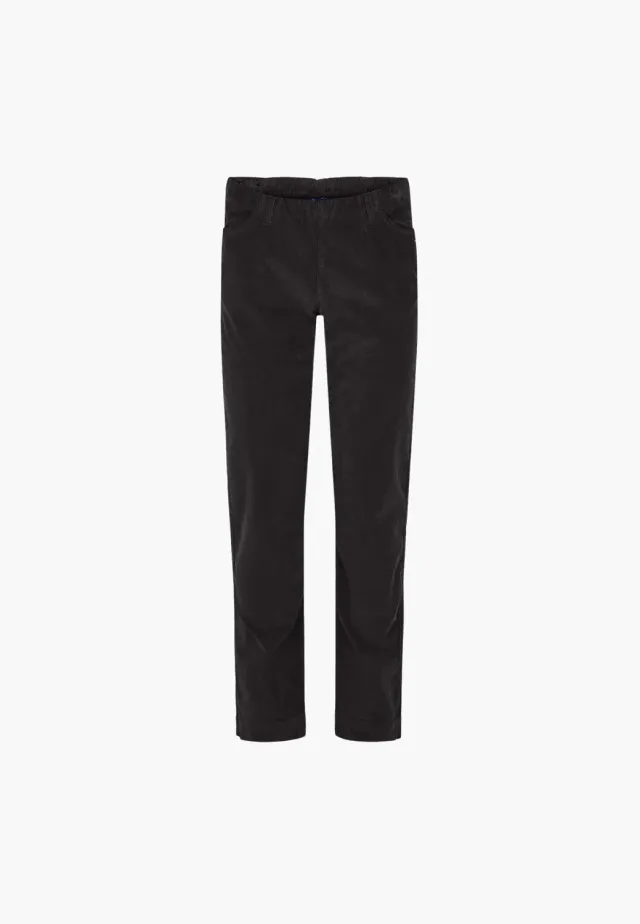 Laurie Kelly Regular damesbroek Black fluweel stretch
