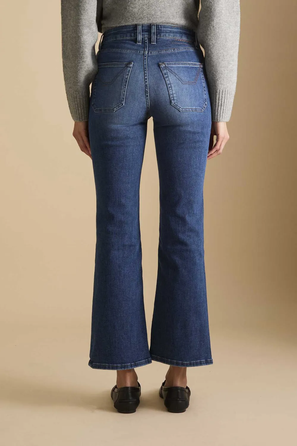 Jeckerson Janelle Flared jeans blauw medium stretch